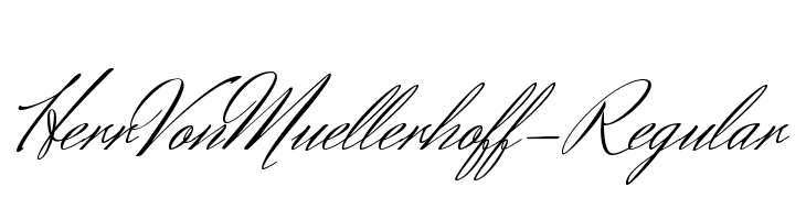 HerrVonMuellerhoff-Regular Font