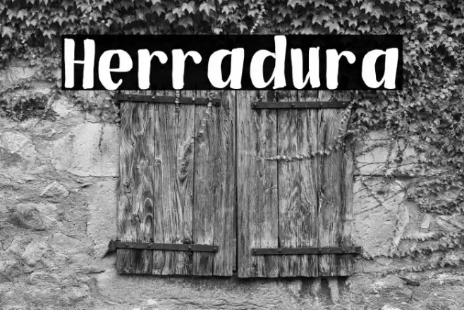 Herradura Font examples