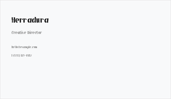 Herradura Business Card