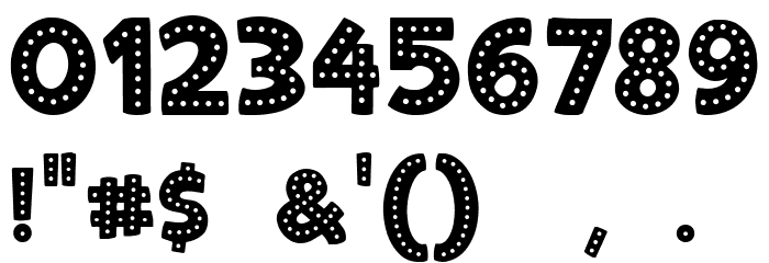Herrington Font - Spotty Font OTHER CHARS