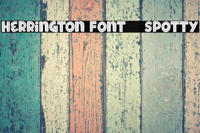 Herrington Font - Spotty Example 2