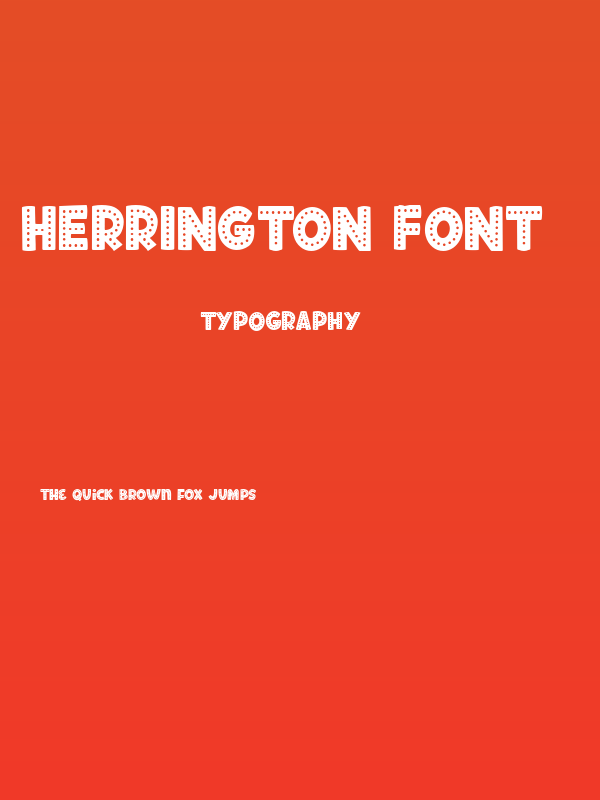 Herrington Font - Spotty Poster