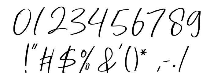 Herstond Font OTHER CHARS