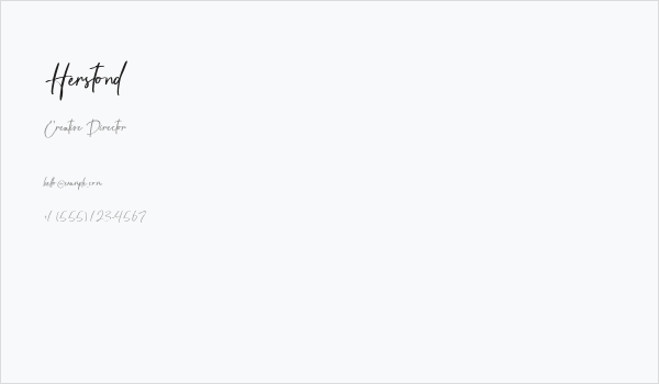 Herstond Business Card