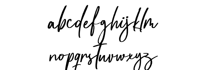 Herstond Font LOWERCASE