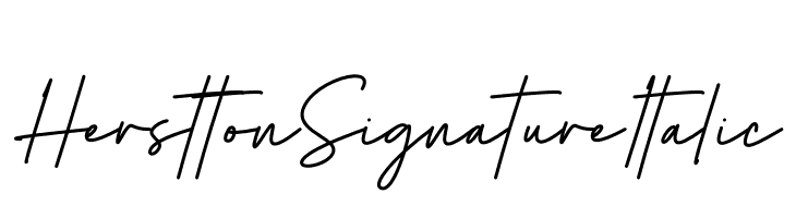 Herstton Signature Italic  Descarca Fonturi Gratis