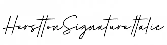 Herstton Signature Italic  Frei Schriftart Herunterladen