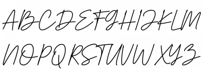 Herstton Signature Italic Fuentes MAYÚSCULAS