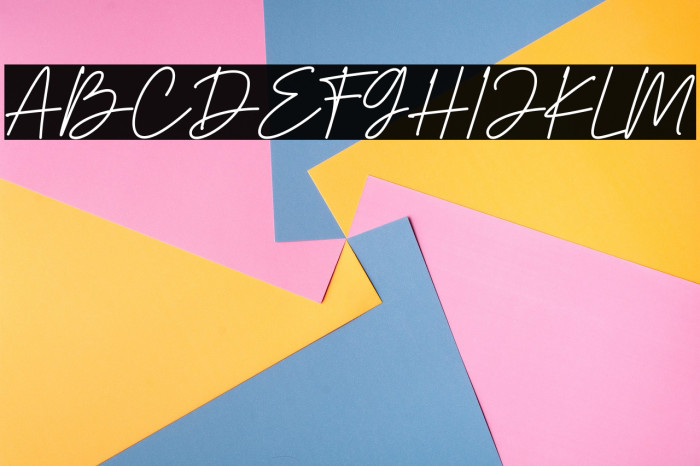 Herstton Signature Italic Example 2