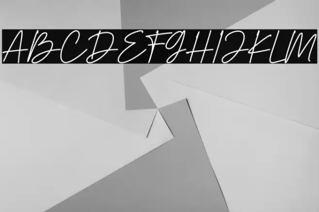 Herstton Signature Italic Font examples