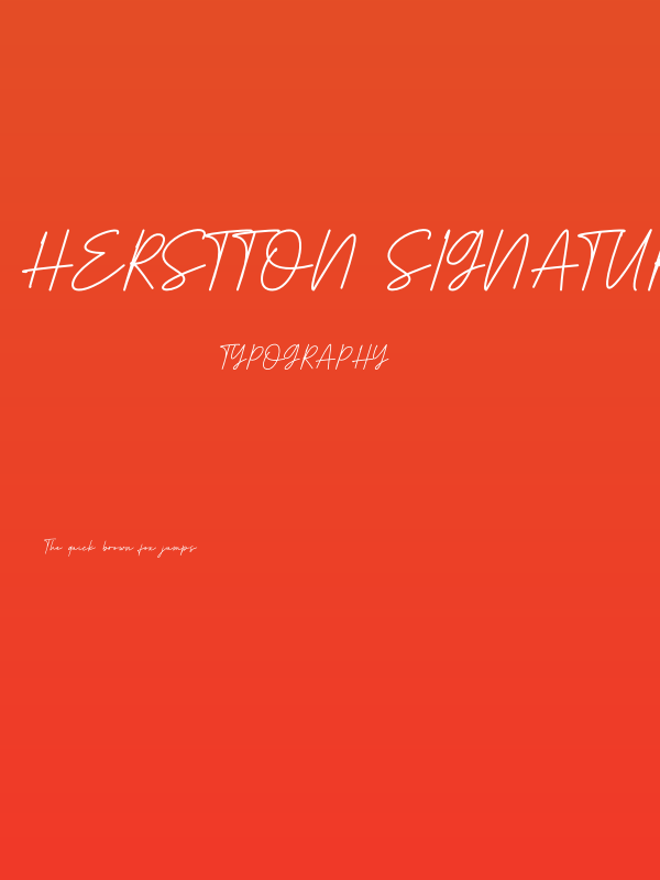 Herstton Signature Italic Poster