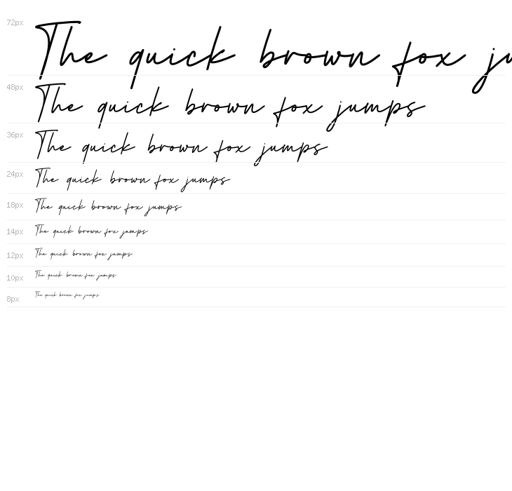 Herstton Signature Italic Waterfall