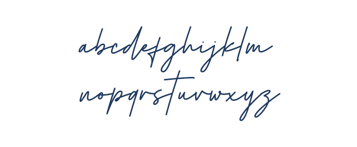Herstton Signature Italic Lowercase