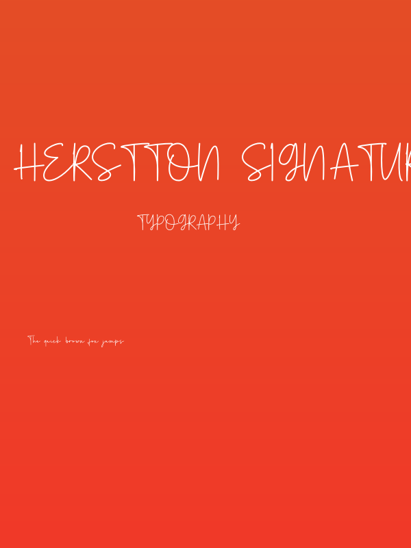 Herstton Signature Poster