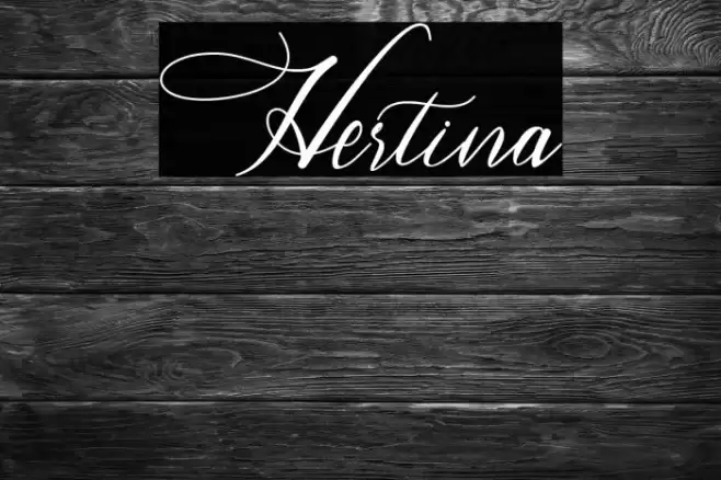 Hertina Font examples