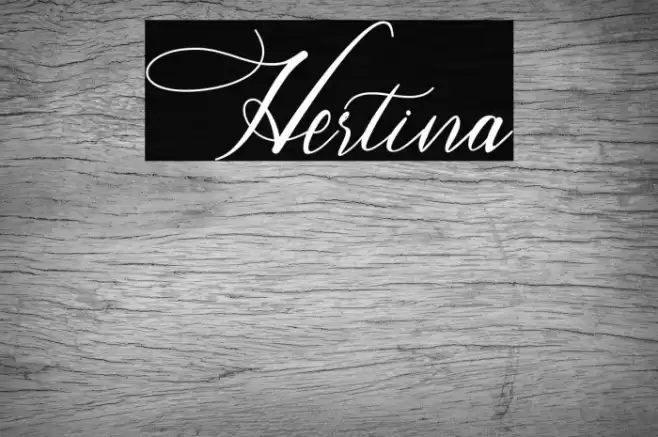 Hertina Font examples
