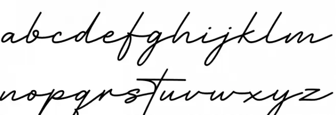Hertine - Personal Use Font LOWERCASE
