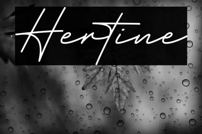 Hertine Font examples