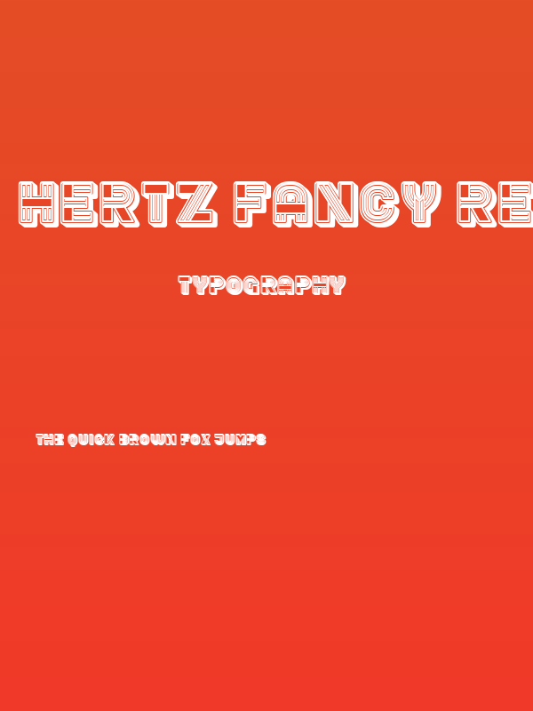 Hertz Fancy Regular Poster