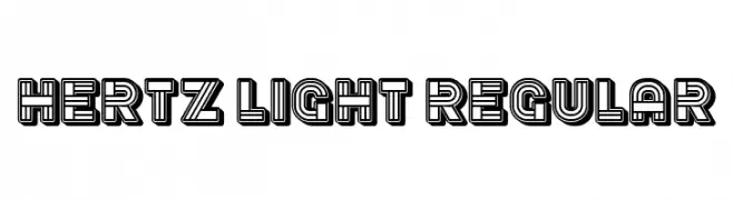 Hertz Light Regular  les polices de caractères gratuit tlcharger