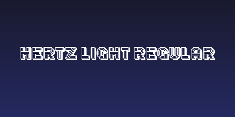 Hertz Light Regular Social Header