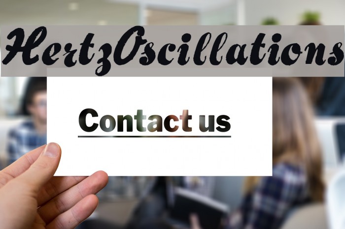 Hertz Oscillations Font examples