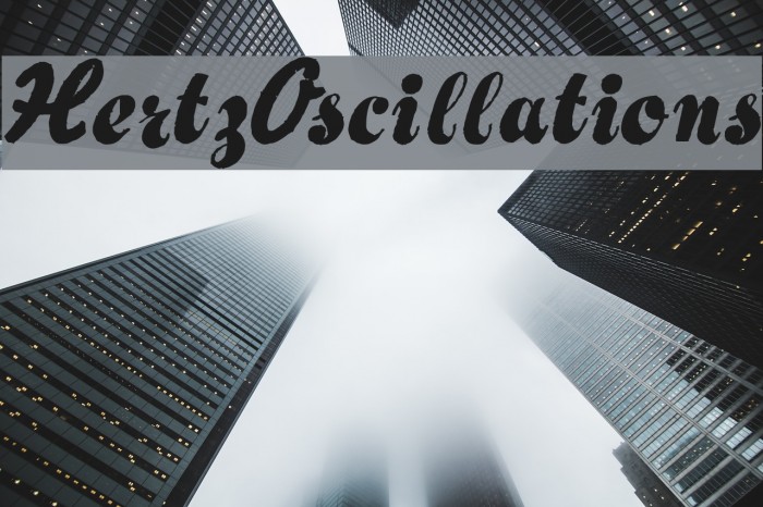 Hertz Oscillations Font examples