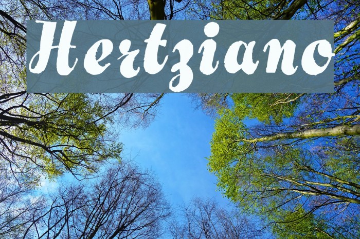 Hertziano Font examples