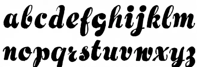 Hertziano फ़ॉन्ट लोअरकेस