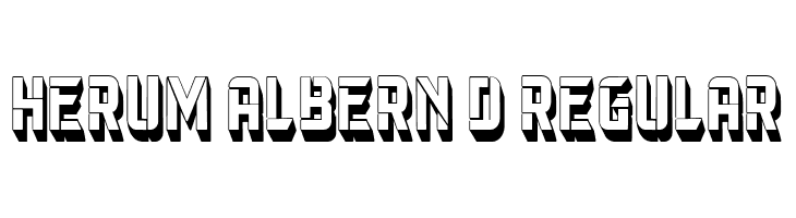 Herum Albern 3D Regular  フリーフォントのダウンロード