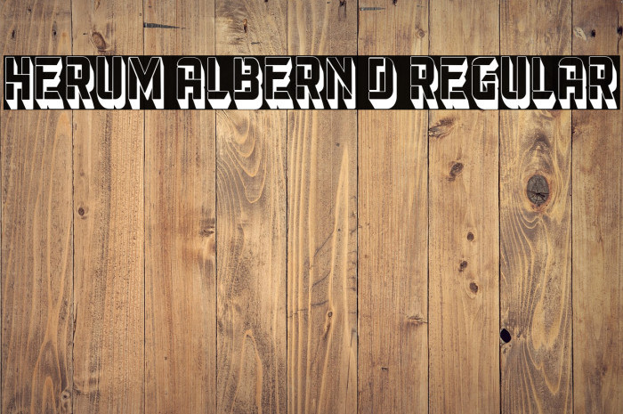 Herum Albern 3D Regular Example 2