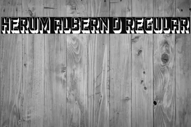 Herum Albern 3D Regular Font examples