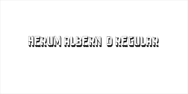 Herum Albern 3D Regular Logo
