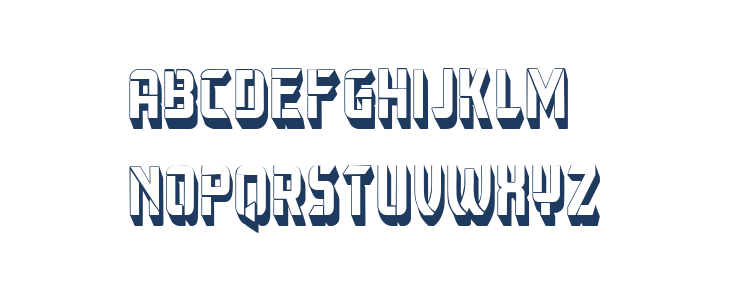 Herum Albern 3D Regular Lowercase