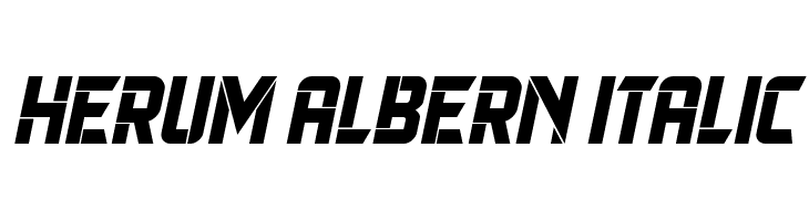 Herum Albern Italic  les polices de caractères gratuit tlcharger