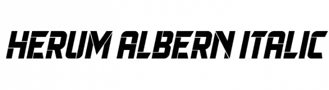 Herum Albern Italic  لخطوط تنزيل