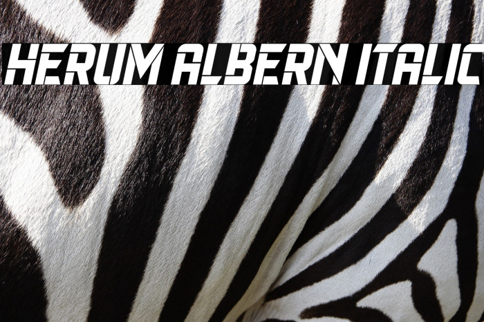 Herum Albern Italic Example 2