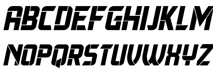 Herum Albern Italic Font LOWERCASE
