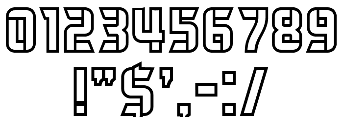 Herum Albern Outline Regular Font OTHER CHARS