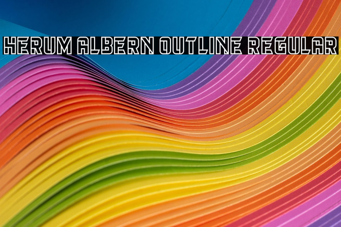Herum Albern Outline Regular Example 1