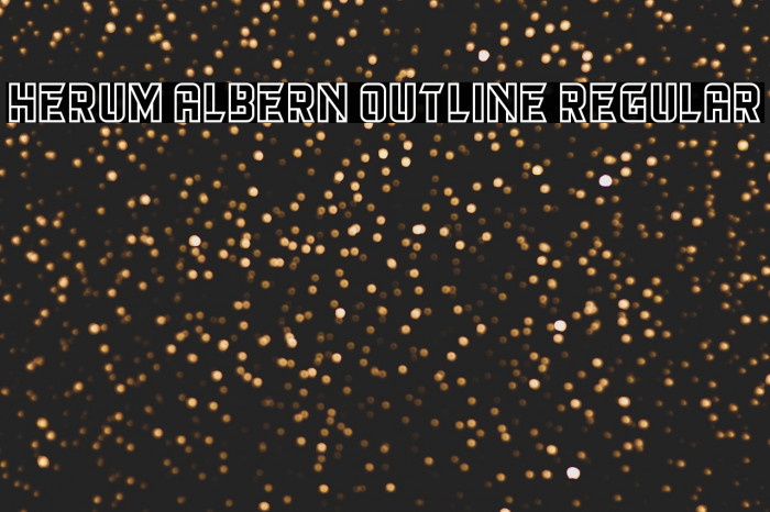 Herum Albern Outline Regular Example 3