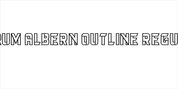 Herum Albern Outline Regular Logo
