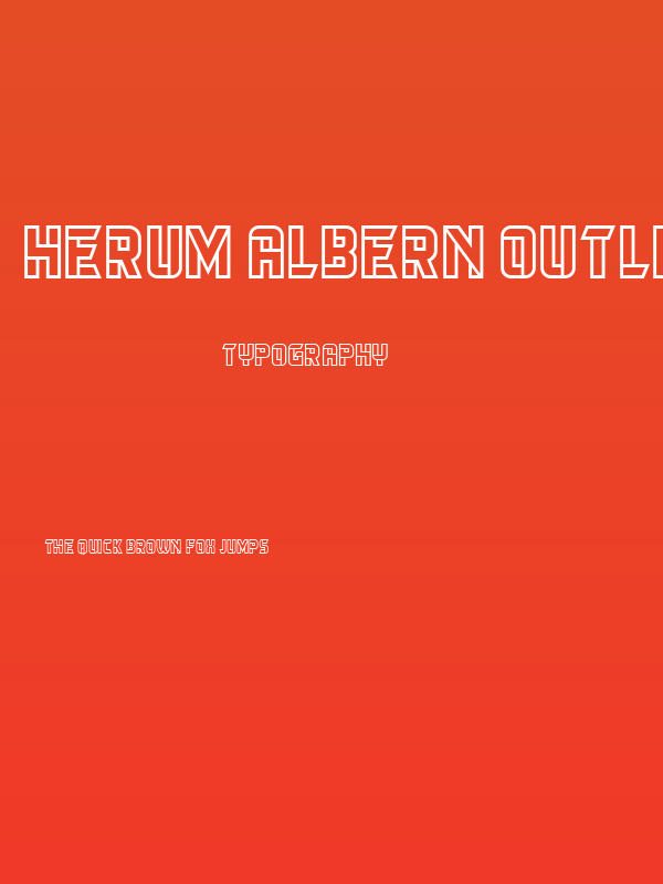 Herum Albern Outline Regular Poster
