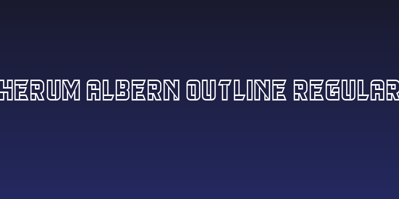 Herum Albern Outline Regular Social Header