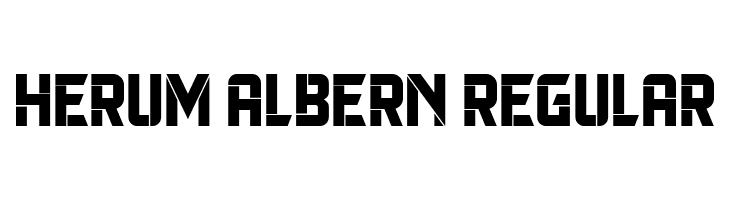 Herum Albern Regular  Frei Schriftart Herunterladen