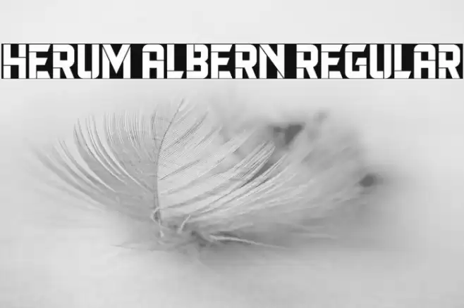 Herum Albern Regular Font examples