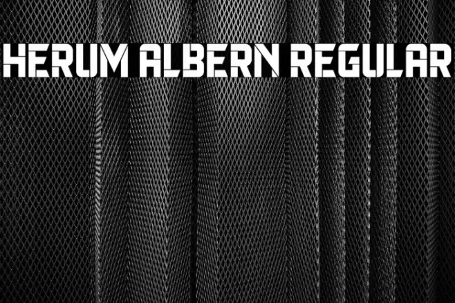 Herum Albern Regular Font examples