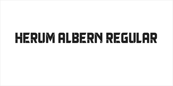 Herum Albern Regular Logo