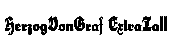 HerzogVonGraf ExtraTall  baixar fontes gratis