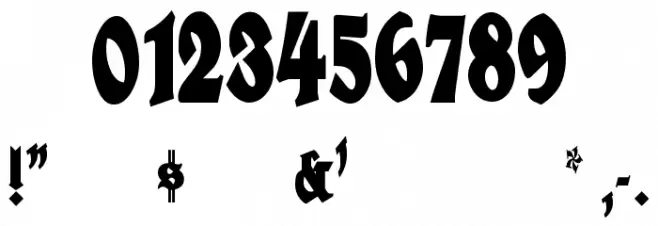 HerzogVonGraf ExtraTall Font OTHER CHARS